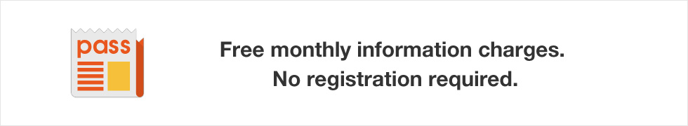 Free monthly information charges.No registration required.