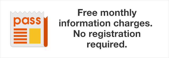 Free monthly information charges.No registration required.